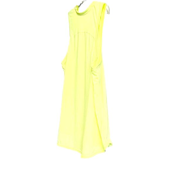 ATHLETIC WORKS ACTIVEWEAR SLEEVELESS TANK TOP, WOMENS, XL-(16-18)-YELLOW, HI-LOW - Picture 3 of 12